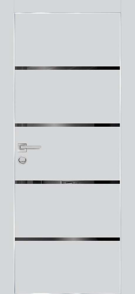 Фото Межкомнатная дверь PX-17  AL кромка с 4-х ст. Сапфир матовый