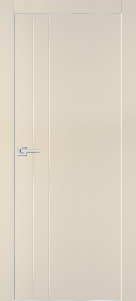 Фото Межкомнатная дверь PX-14  AL кромка с 4-х ст. Бежевый матовый