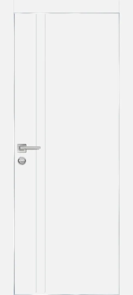 Фото Межкомнатная дверь PX-20  AL кромка с 4-х ст. Белый матовый