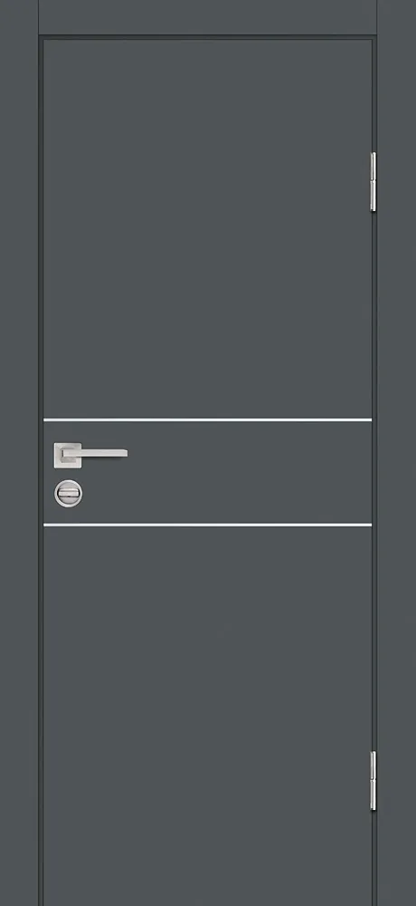Фото Межкомнатная дверь P-15 Графит матовый