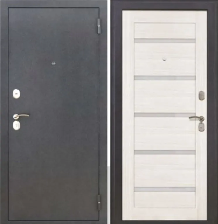 Фото Дверь  MXD Хит царга антик серебро / эшвайт DIS006656